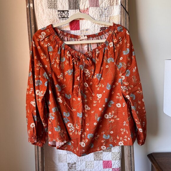 A.N.A Ana Floral Blouse - Picture 1 of 8